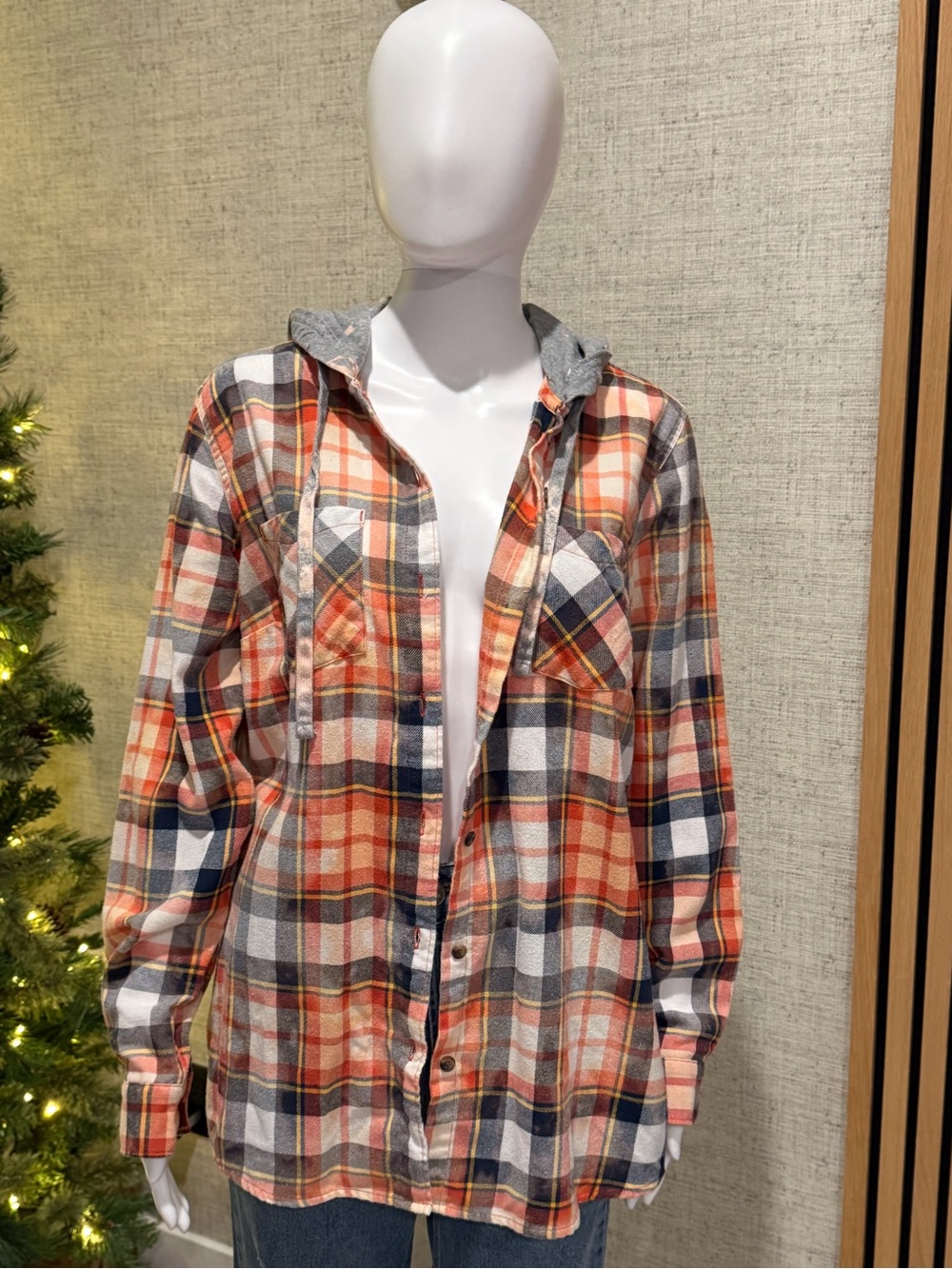 The Beatles Plaid Hoodie graphic flannel - Picture 3 of 5